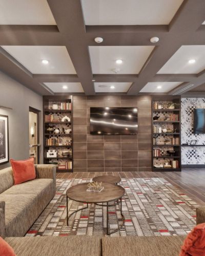 Main on University game room amenity with pool table and virtual reality