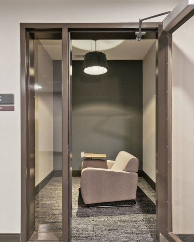 Zoom room at the main on university student apartments